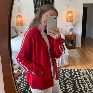 Red Striped Track Jacket